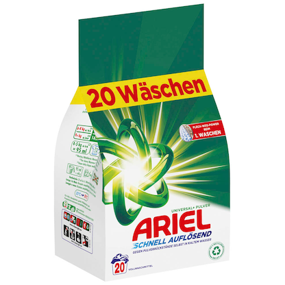 Artikelbild für ARIEL UNIVERSAL+ PULVER Waschmittel Pulver, 1,2 kg, Artikelnummer 179618
