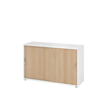 Artikelbild 1 für HAMMERBACHER Schiebetürenschrank 1752S, V1752S/W/E/BM weiß, eiche 1 Fachboden 120,0 x 40,0 x 74,8 cm, Artikelnummer 376206