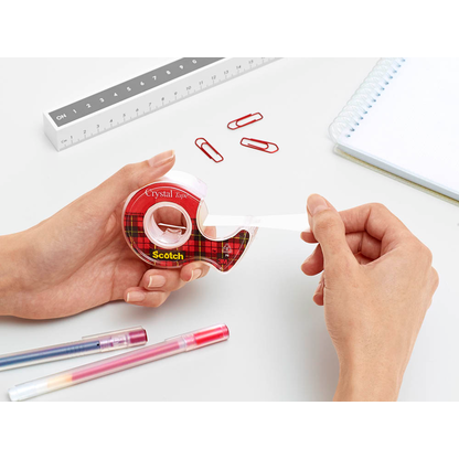 Artikelbild 3 für Scotch Klebefilmabroller Crystal Tape rot, Artikelnummer 477788