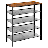 Artikelbild 1 für VASAGLE Schuhregal braun, schwarz 75,0 x 28,0 x 93,0 cm, Artikelnummer 262448