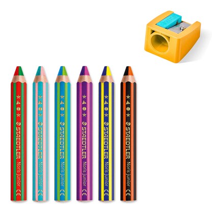 Artikelbild 2 für STAEDTLER Noris® junior 1402 duo Buntstifte farbsortiert, 1 Set, Artikelnummer 619682