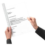 Artikelbild 1 für 25 Expro Klemmschienen mit Abheftleiste transparent DIN A4 30 Blatt, Artikelnummer 224907