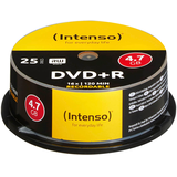 Artikelbild 1 für 25 Intenso DVD+R 4,7 GB, Artikelnummer 827055