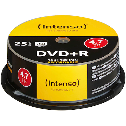 Artikelbild 13 für 25 Intenso DVD+R 4,7 GB, Artikelnummer 827055