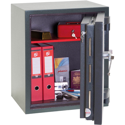 Artikelbild 3 für phoenix Tresor Mercury Sicherheitsstufe 2 nach EN 1143-1 mit Feuerschutz graphitgrau 52,0 x 50,0 x 65,0 cm, Artikelnummer 845101