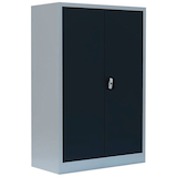 Artikelbild 1 für LÜLLMANN Metallschrank 530328 anthrazit, lichtgrau 92,5 x 42,2 x 120,0 cm, aufgebaut, Artikelnummer 182559