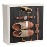 Artikelbild 1 für PAPERFLOW easyOffice Classic Chic Rollladenschrank 61456 2 Fachböden 110,0 x 41,5 x 104,0 cm, Artikelnummer 209781