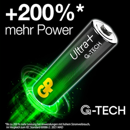 Artikelbild 5 für 4 GP Batterie ULTRA PLUS Mignon AA 1,5 V, Artikelnummer 219471