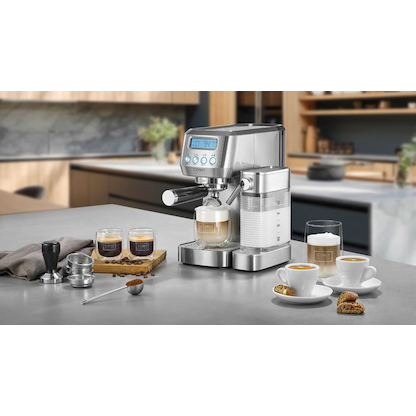 Artikelbild 9 für caso® Espresso Gourmet Latte Siebträgermaschine silber, Artikelnummer 492878