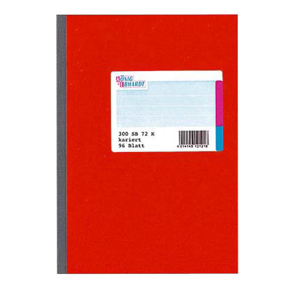 Artikelbild 2 für KÖNIG & EBHARDT Geschäftsbuch DIN A5 kariert, rot Softcover 192 Seiten, Artikelnummer 508622