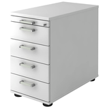 Artikelbild 1 für HAMMERBACHER Solid SC50 Standcontainer weiß 5 Auszüge 42,8 x 80,0 x 72,0 - 76,0 cm, Artikelnummer 593520