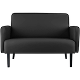 Artikelbild 1 für meet powered by PAPERFLOW 2-Sitzer Sofa LISBOA schwarz Kunstleder, 1 St., Artikelnummer 851347