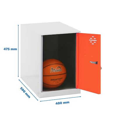 Artikelbild 2 für Simonrack Spind SIMONLOCKER DISM weiß, orange 8425437117633, 1 Schließfach 40,0 x 50,0 x 47,5 cm, Artikelnummer 354888