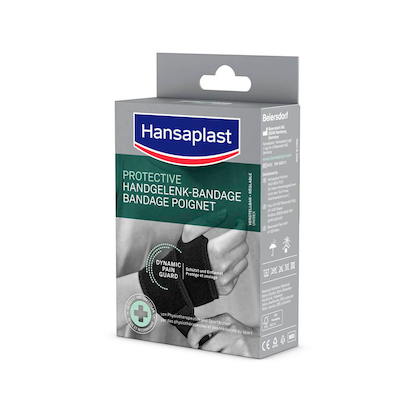 Artikelbild 16 für Hansaplast Handgelenkbandage PROTECTIVE 02578 schwarz, 1 St., Artikelnummer 577363