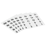 Artikelbild 1 für WOLF & APPENZELLER Klebenummern Zahlen, schwarz 20,0 x 24,0 mm, 100 Etiketten, Artikelnummer 240804