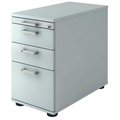 Artikelbild für HAMMERBACHER Solid Standcontainer lichtgrau 4 Auszüge 42,8 x 80,0 x 72,0 - 76,0 cm, Artikelnummer 593537