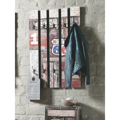 Artikelbild 9 für HAKU Möbel Wandgarderobe 32850 Motiv Holz 10 Haken 65,0 x 100,0 cm, Artikelnummer 552362