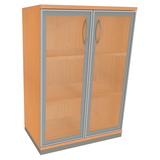 Artikelbild 1 für fm Aktenschrank Sidney, 4260267329122 buche, Acrylglas satiniert 2 Fachböden 80,0 x 44,2 x 113,3 cm, Artikelnummer 372001