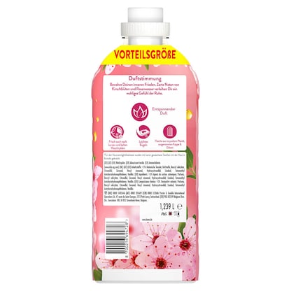 Artikelbild 4 für Lenor KIRSCHBLÜTE & EDELSALBEI Weichspüler flüssig, 1,239 l, Artikelnummer 526659