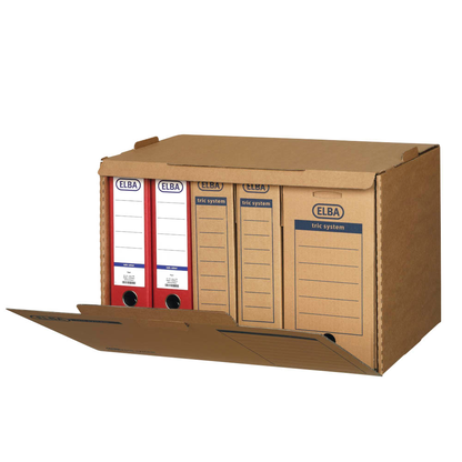 Artikelbild 5 für 5 ELBA Archivcontainer tric system braun 51,0 x 36,0 x 33,0 cm, Artikelnummer 748582
