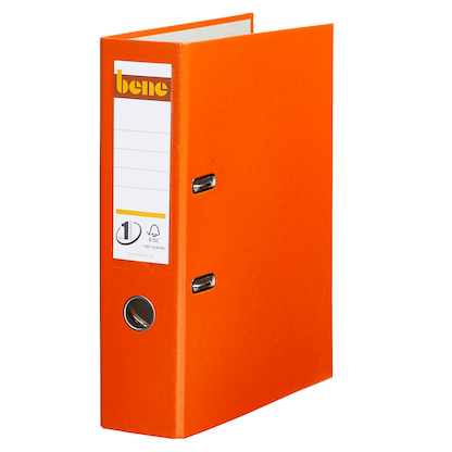 Artikelbild 15 für AKTION: bene No.1 POWER Ordner orange Kunststoff 8,0 cm DIN A4, Artikelnummer 990002