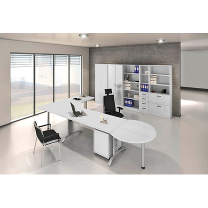 Artikelbild 4 für HAMMERBACHER Regalschrank Savona, V7300/5/5/SG lichtgrau 80,0 x 42,0 x 200,4 cm, Artikelnummer 567388