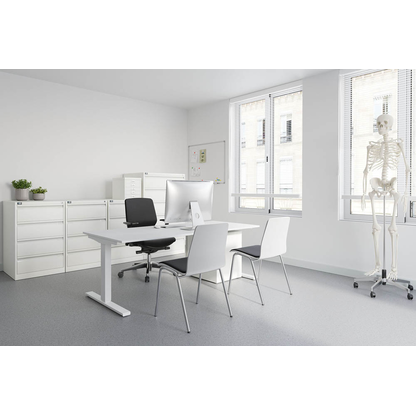 Artikelbild 3 für BISLEY ECO Karteischrank lichtgrau 6 Schubladen 57,0 x 62,2 x 132,1 cm, Artikelnummer 379899