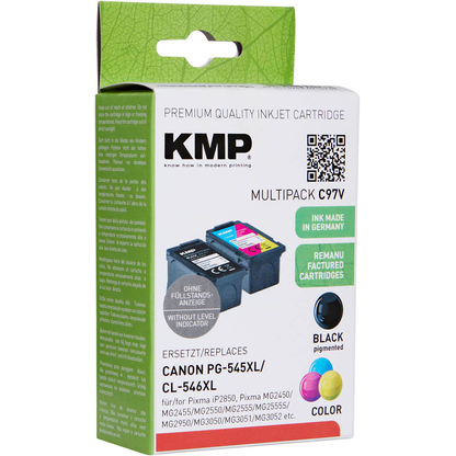 Artikelbild 4 für KMP C97V schwarz, color Druckköpfe kompatibel zu Canon PG-545XL + CL-546XL, 2er-Set, Artikelnummer 439740