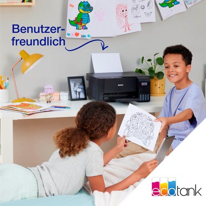 Artikelbild 5 für EPSON EcoTank ET-2810 3 in 1 Tintenstrahl-Multifunktionsdrucker schwarz, Artikelnummer 628311