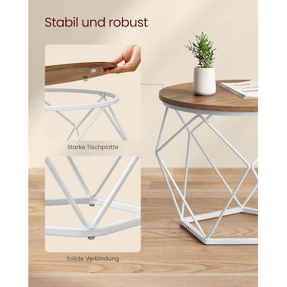 Artikelbild 5 für VASAGLE Couchtische-Set braun, Artikelnummer 439426