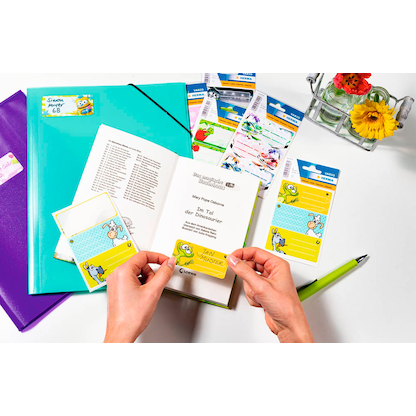 Artikelbild 6 für HERMA Schuletiketten Mountainbike, 9 Etiketten, Artikelnummer 537096