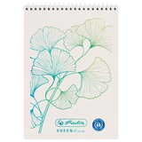 Artikelbild 1 für herlitz Notizblock Greenline Gingko DIN A7 kariert, Artikelnummer 649568