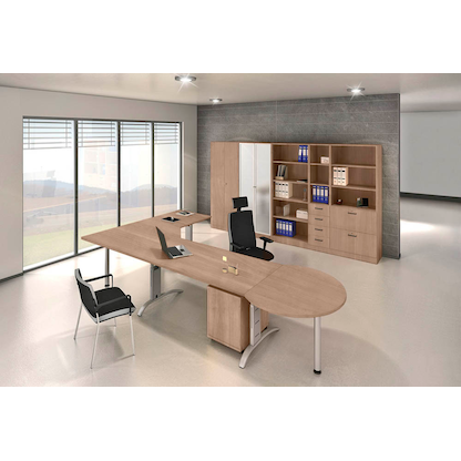 Artikelbild 4 für HAMMERBACHER Regalschrank Savona, V7300/N/N/SG nussbaum 80,0 x 42,0 x 200,4 cm, Artikelnummer 971440