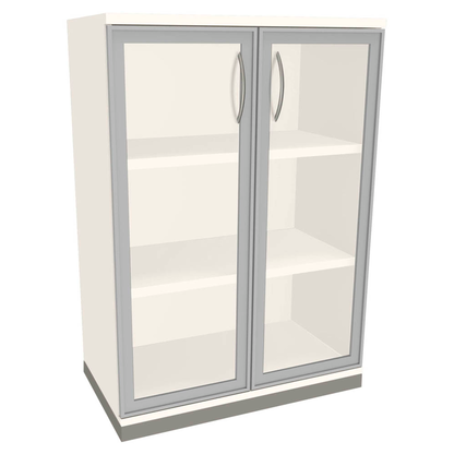 Artikelbild für fm Aktenschrank Sidney, 4260672331789 weiß, Acrylglas klar 2 Fachböden 80,0 x 44,2 x 113,3 cm, Artikelnummer 372633