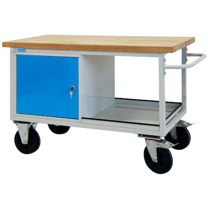 Artikelbild für ADB Werkbank lichtgrau, lichtblau 130,0 x 60,0 x 82,7 cm, Artikelnummer 892853