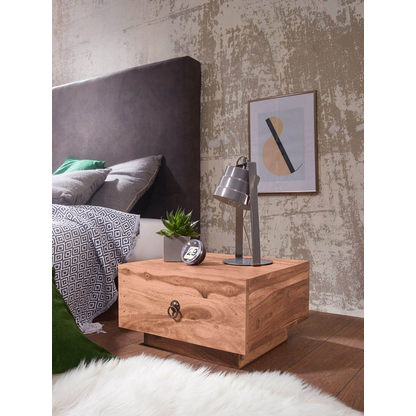 Artikelbild 3 für WOHNLING Nachttisch Massivholz akazie 40,0 x 40,0 x 25,0 cm, Artikelnummer 905444