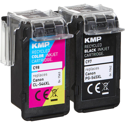 Artikelbild 5 für KMP C97V schwarz, color Druckköpfe kompatibel zu Canon PG-545XL + CL-546XL, 2er-Set, Artikelnummer 439740