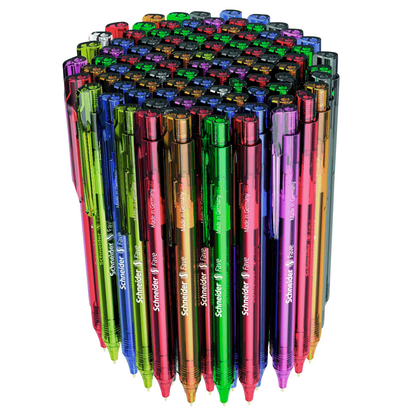 Artikelbild 2 für AKTION: Schneider Kugelschreiber Fave farbsortiert, Schreibfarbe: blau, 100 St., Artikelnummer 165898