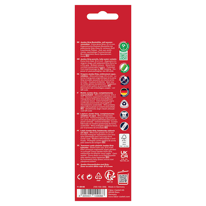 Artikelbild 2 für FABER-CASTELL Jumbo GRIP Buntstifte farbsortiert, 6 St., Artikelnummer 712471