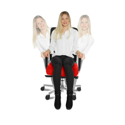 Artikelbild 7 für Topstar Bürostuhl Open X (N), OX1000 G210 Stoff rot, Gestell schwarz, Artikelnummer 683685