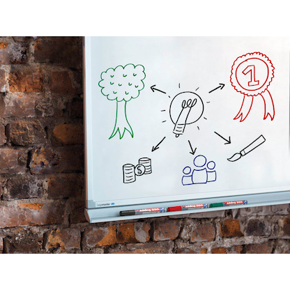 Artikelbild 3 für edding 250 Whiteboard-Marker farbsortiert 1,5 - 3,0 mm, 4 St., Artikelnummer 674004