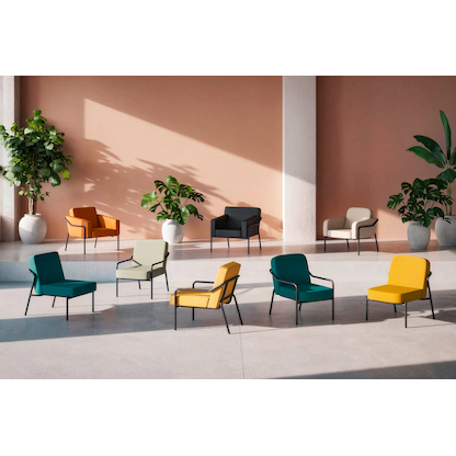 Artikelbild 4 für medso powered by PAPERFLOW Sessel MEDSO S creme schwarz Kunstleder, 1 St., Artikelnummer 522019