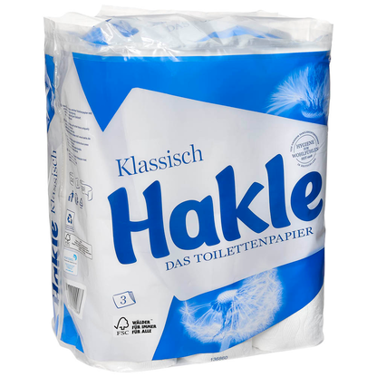 Artikelbild 2 für Hakle Toilettenpapier Klassich 3-lagig, 24 Rollen, Artikelnummer 539029