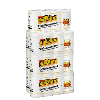 Artikelbild 2 für AKTION: office discount Toilettenpapier 3-lagig, 168 Rollen, Artikelnummer 400460