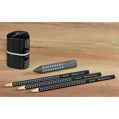 Artikelbild 5 für FABER-CASTELL GRIP 2001 Bleistift-Set B schwarz, 1 Set, Artikelnummer 278303