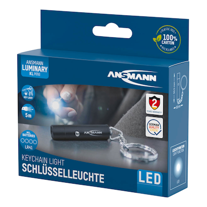 Artikelbild 10 für ANSMANN Keychain LED Taschenlampe schwarz 5,0 cm, Artikelnummer 629289