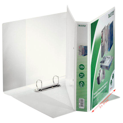 Artikelbild für AKTION: LEITZ Präsentationsringbücher 2-Ringe weiß 5,0 cm DIN A4, 6 St. mit Prämie nach Registrierung, Artikelnummer 596031