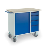 Artikelbild 1 für Rollcart Werkstattwagen blau 4 Schubladen, Artikelnummer 277280