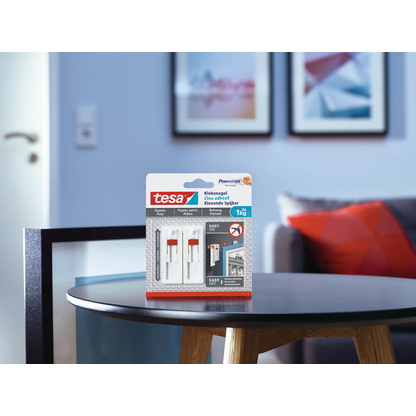 Artikelbild 8 für tesa Powerstrips Klebenägel für max. 1,0 kg 2,4 x 6,4 cm, 2 St., Artikelnummer 398988