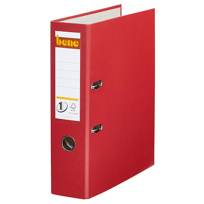 Artikelbild für bene No.1 Power Ordner rot Kunststoff 8,0 cm DIN A4, Artikelnummer 426221